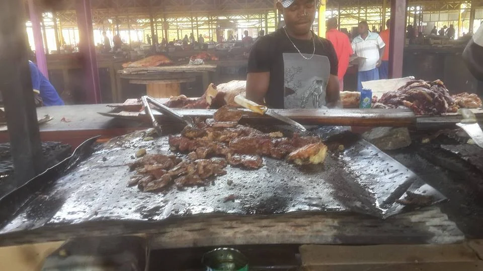 Kapana vendors in Katutura, photographed in 2014. This is a historical scene, not a current vendor listing.